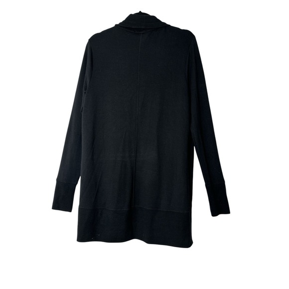 Athleta Cardigan Womens Large Black Pranayama Wrap Modal Nirvana Pockets Stretch - Picture 8 of 8